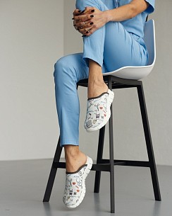 Взуття медичне жіноче сабо Health white з підошвою Lite